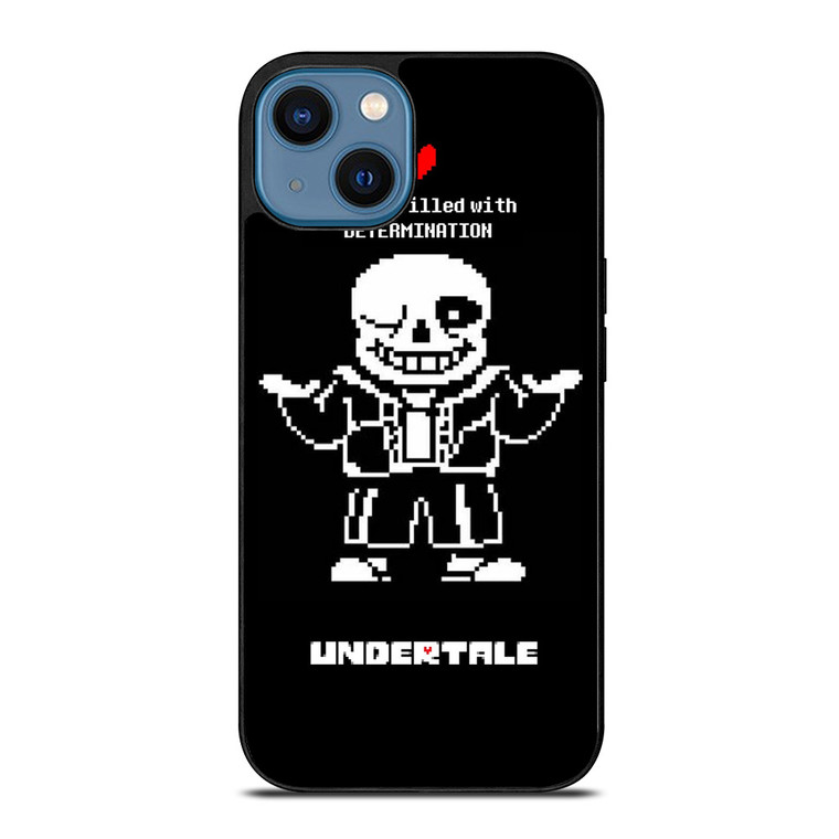 UNDERTALE SANS 8 BIT QUOTE iPhone 14 Case Cover