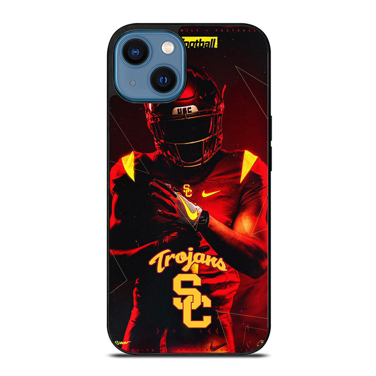 USC FOOTBALL TROJANS LOGO iPhone 14 Case Cover