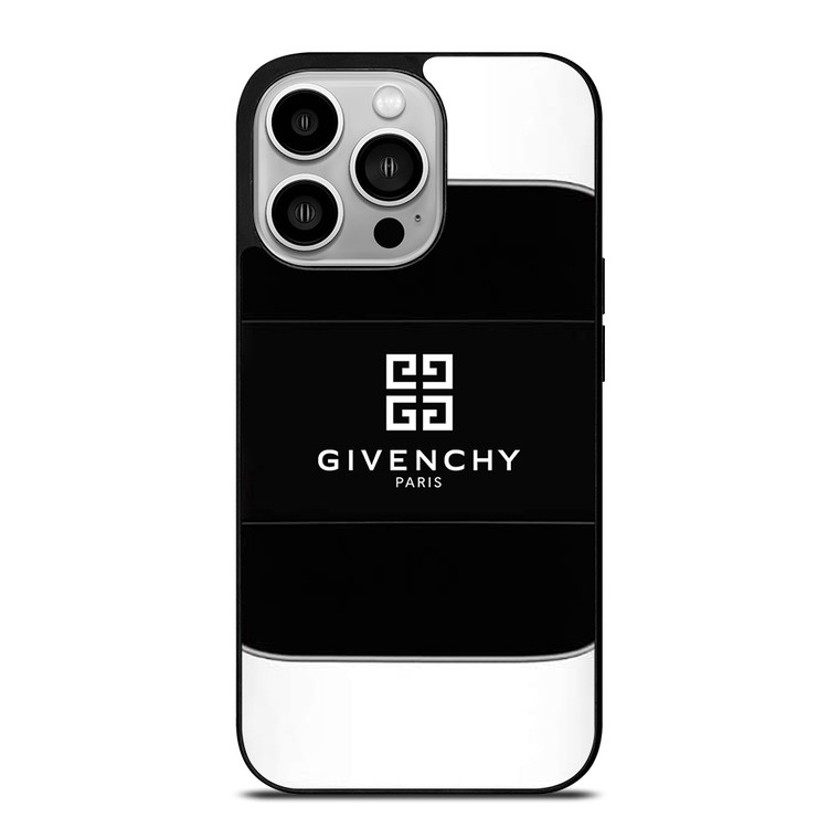 GIVENCHY PARIS BLACK LOGO iPhone 14 Pro Case Cover