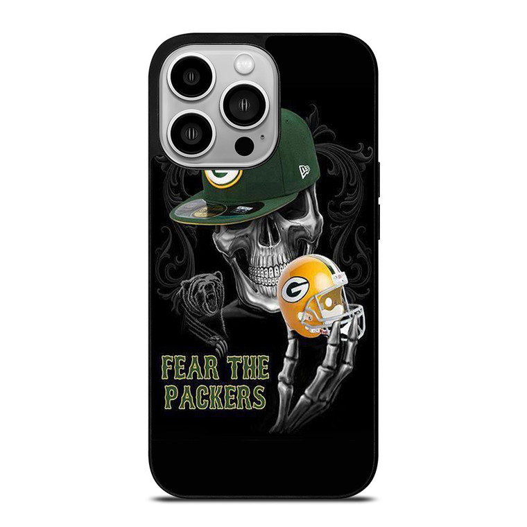 GREEN BAY PACKERS SKULL iPhone 14 Pro Case Cover