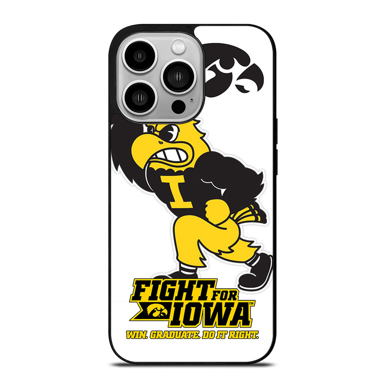 IOWA HAWKEYES MASCOT 2 iPhone 14 Pro Case Cover