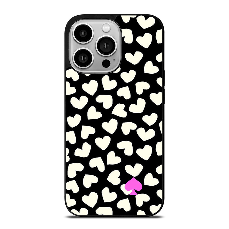 KATE SPADE LOVE HEART POLKADOTS iPhone 14 Pro Case Cover