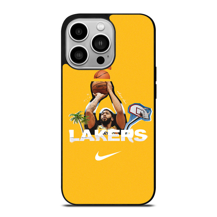 LA LAKERS ANTHONY DAVIS NIKE iPhone 14 Pro Case Cover