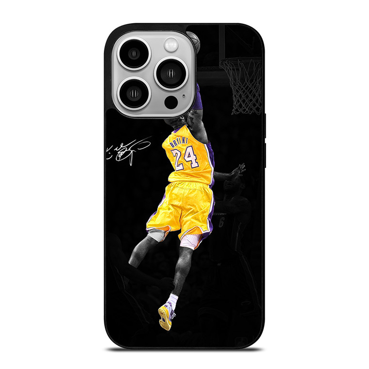 LA LAKERS KOBE BRYANT SIGNATURE iPhone 14 Pro Case Cover