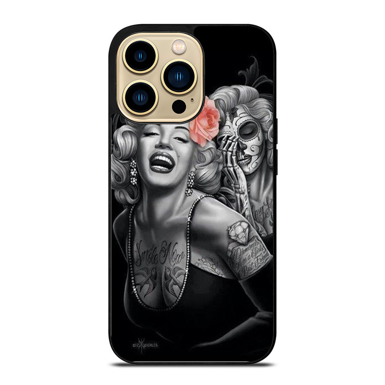 MARILYN MONROE TATTOO iPhone 14 Pro Case Cover