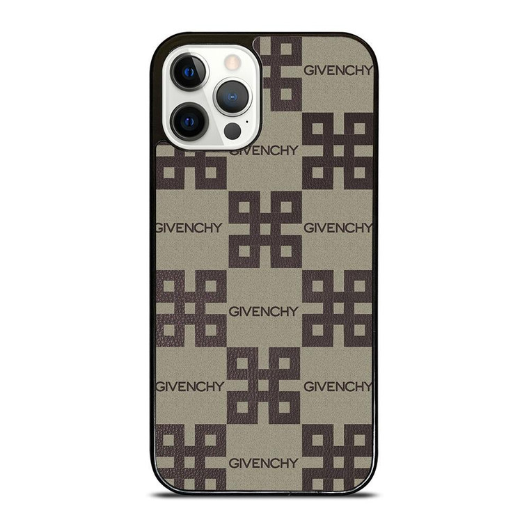 GIVENCHY LOGO COLLAGE LEATHER iPhone 12 Pro Case Cover