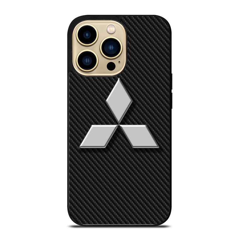 MITSUBISHI MOTORS CARBON LOGO iPhone 14 Pro Case Cover