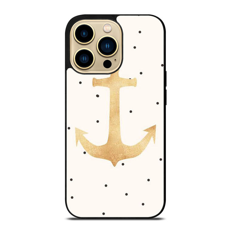 NAUTICAL ANCHOR POLKADOT iPhone 14 Pro Case Cover