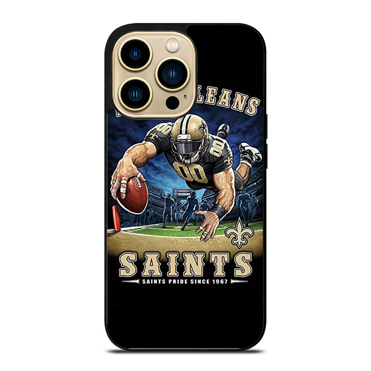 NEW ORLEANS SAINTS NFL ART iPhone 14 Pro Case Cover