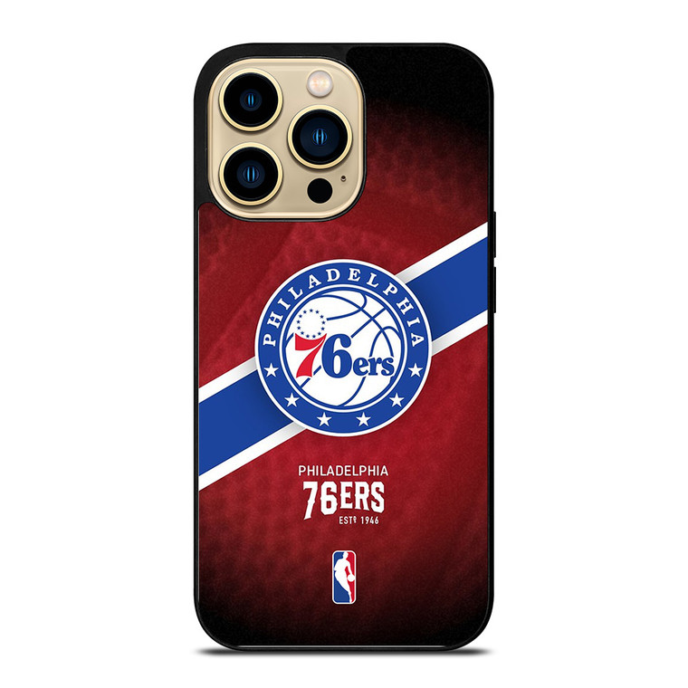 PHILADELPHIA 76ERS NBA TEAM LOGO iPhone 14 Pro Case Cover