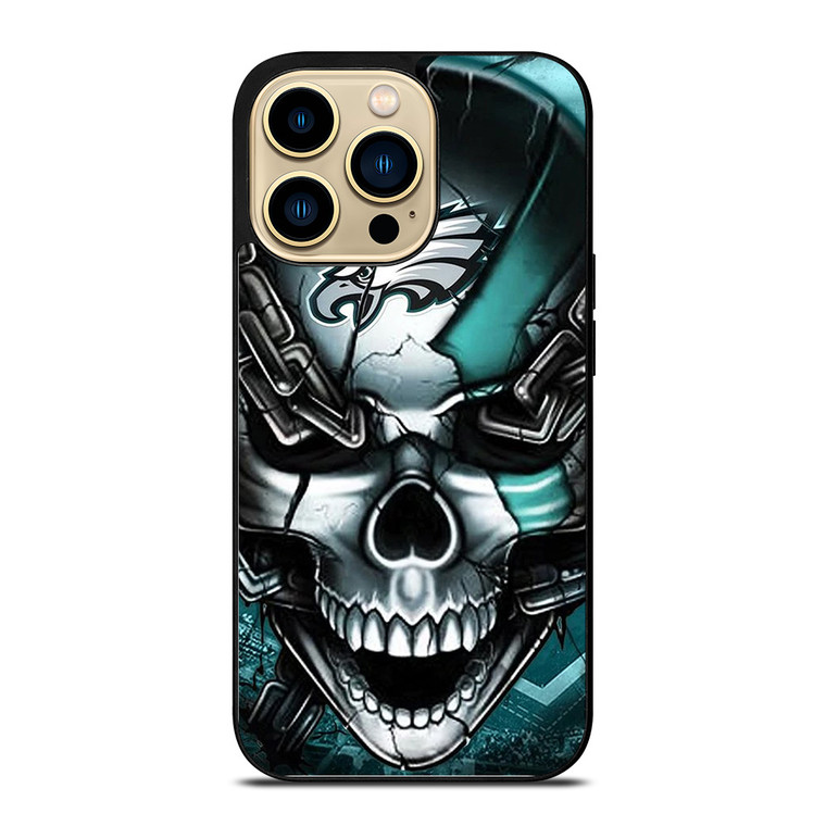 PHILADELPHIA EAGLES SKULL LOGO iPhone 14 Pro Case Cover