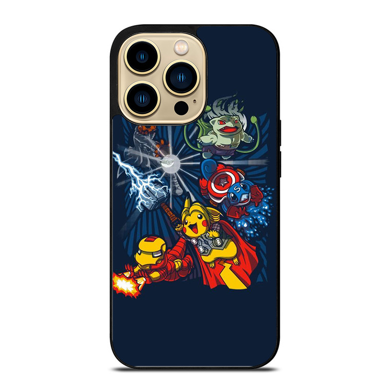 POKEMON AVENGERS CUTE iPhone 14 Pro Case Cover
