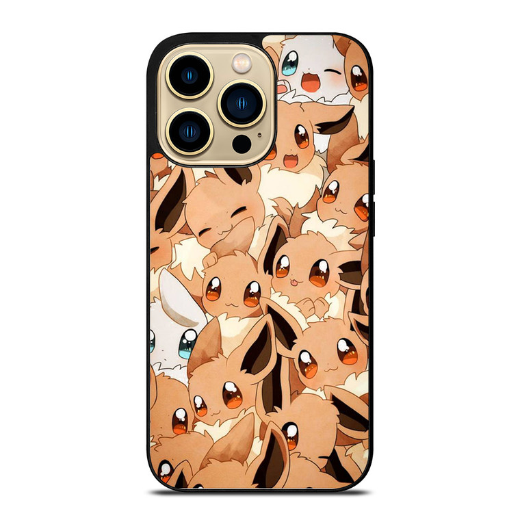 POKEMON EEVEE CUTE COLLAGE iPhone 14 Pro Case Cover