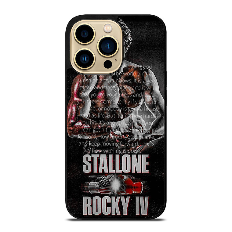 ROCKY BALBOA QUOTE ART iPhone 14 Pro Case Cover