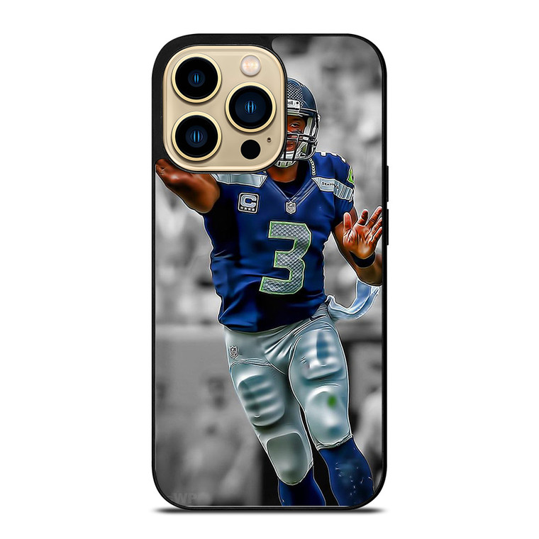RUSSELL WILSON SEATTLE SEAHAWK iPhone 14 Pro Case Cover