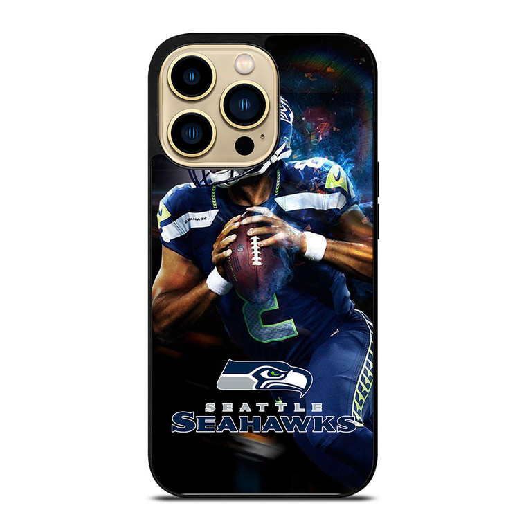 RUSSELL WILSON SEATTLE SEAHAWKS NFL iPhone 14 Pro Case Cover