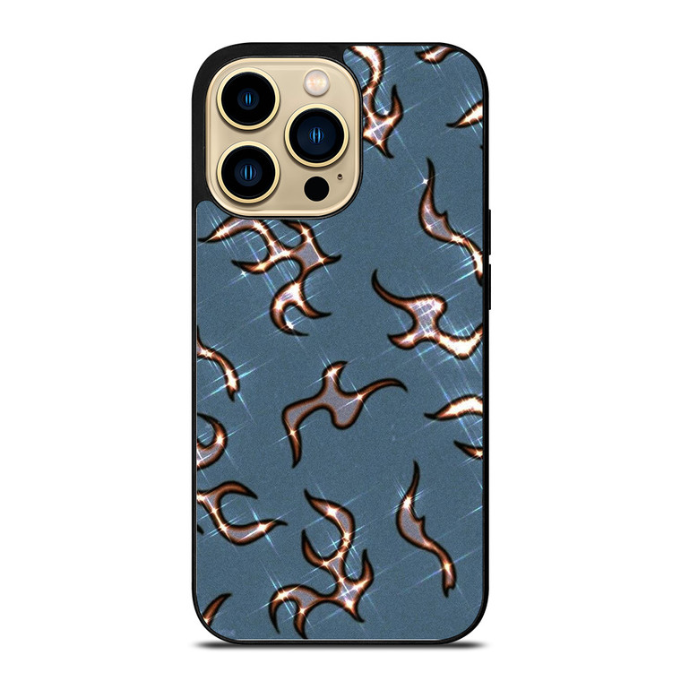 SHINY FIRE PATTERN iPhone 14 Pro Case Cover