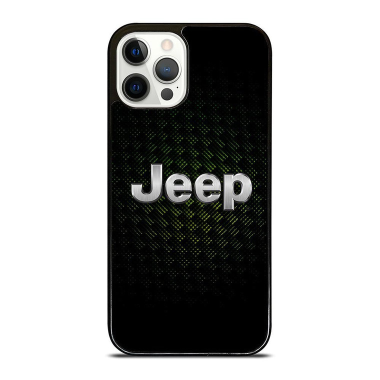 JEEP GREEN CARBON LOGO iPhone 12 Pro Case Cover