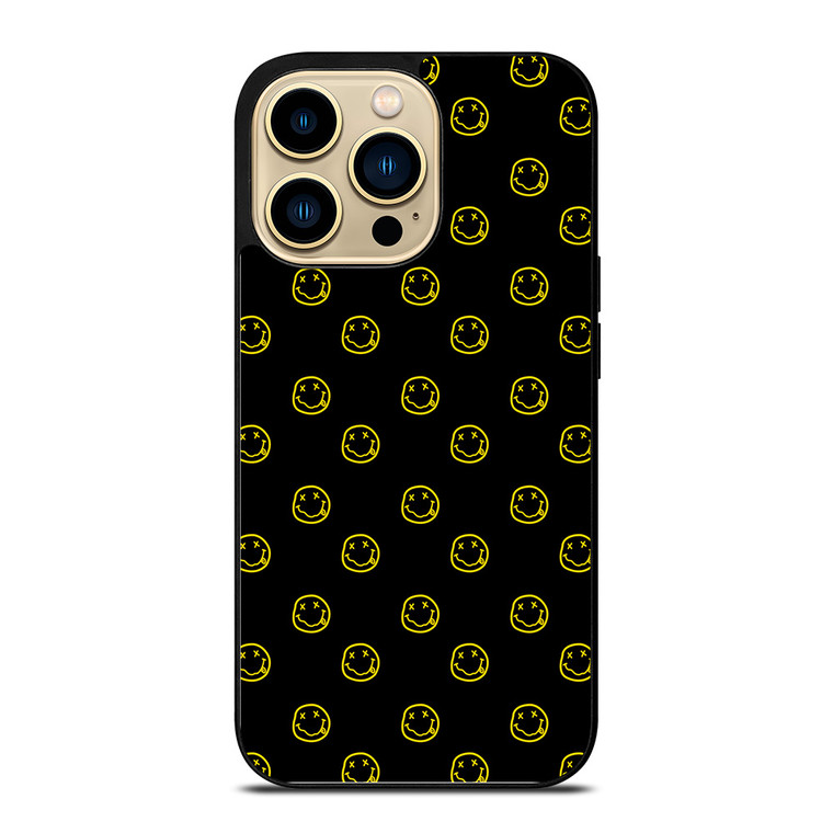 SMILEY FACE NIRVANA PATTERN iPhone 14 Pro Case Cover