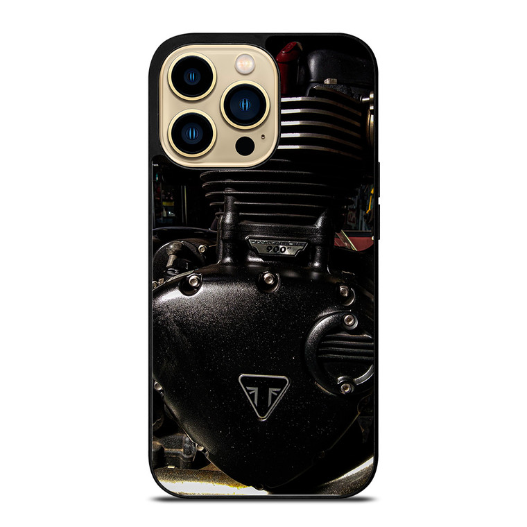 TRIUMPH MOTORCYCLE ENGINE iPhone 14 Pro Case Cover