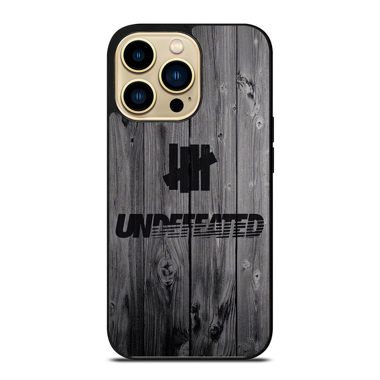 UNDEFEATED WOODEN iPhone 14 Pro Case Cover