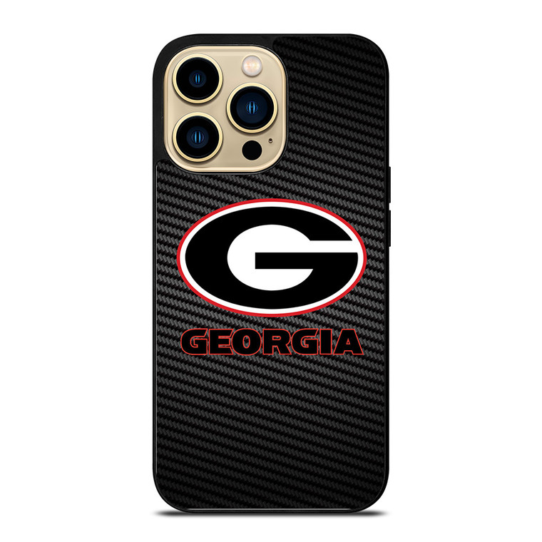 UNIVERSITY GEORGIA CARBON SYMBOL iPhone 14 Pro Case Cover