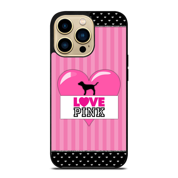 VICTORIA'S SECRET PINK LOVE iPhone 14 Pro Case Cover
