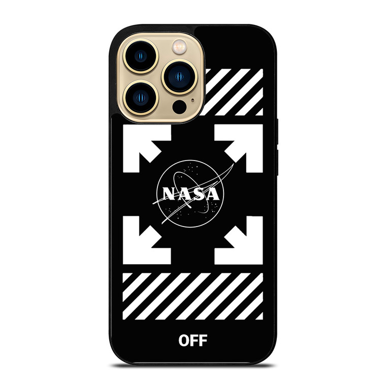 WHITE NASA OFF iPhone 14 Pro Case Cover