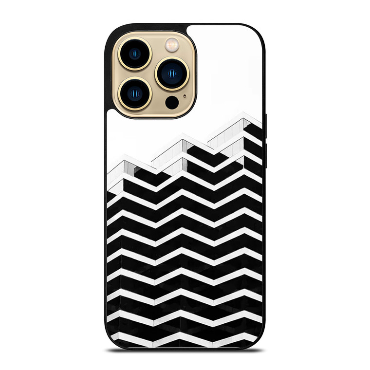 ZIG ZAG HALF PATTERN iPhone 14 Pro Case Cover