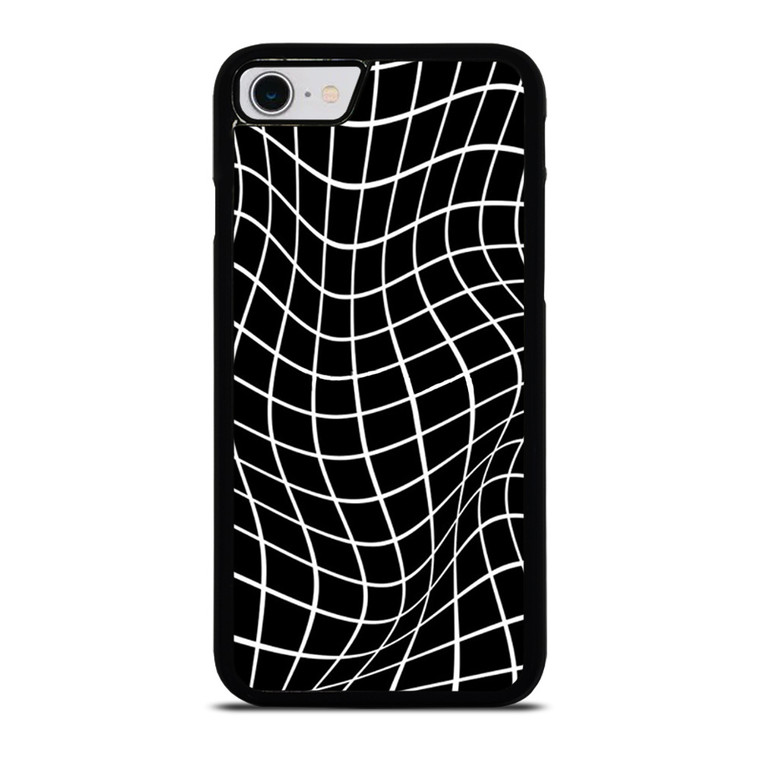 AESTHETIC WAVY GRID PATTERN iPhone SE 2022 Case Cover AESTHETIC WAVY GRID PATTERN iPhone SE 2022 Case Cover