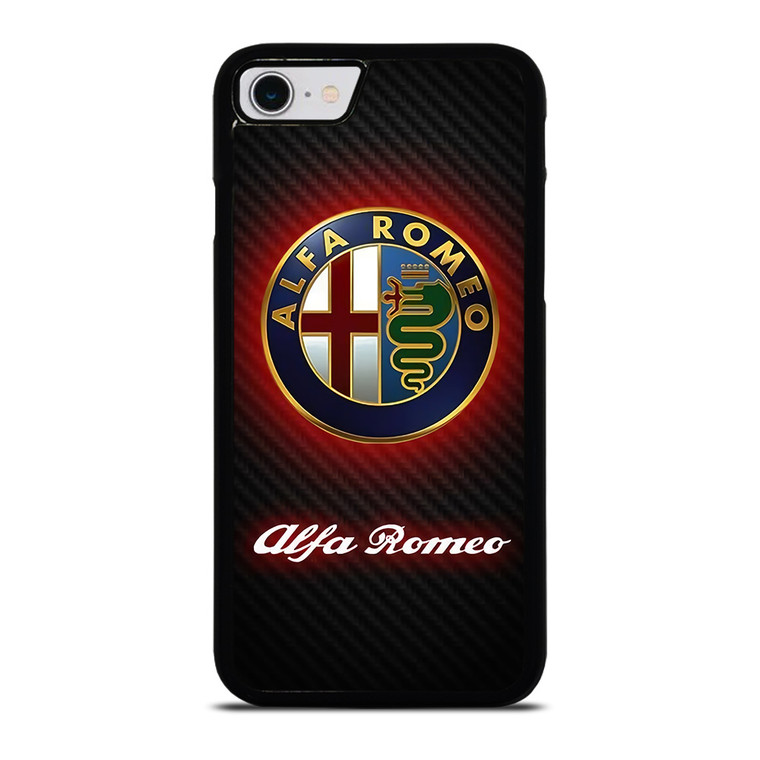 ALFA ROMEO RED CARBON LOGO iPhone SE 2022 Case Cover