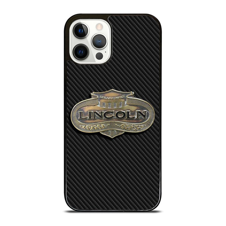 LINCOLN MOTOR LOGO CARBON iPhone 12 Pro Case Cover