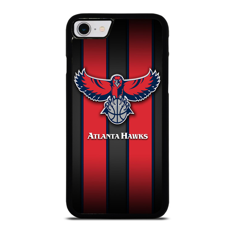 ATLANTA HAWKS STRIPE LOGO iPhone SE 2022 Case Cover