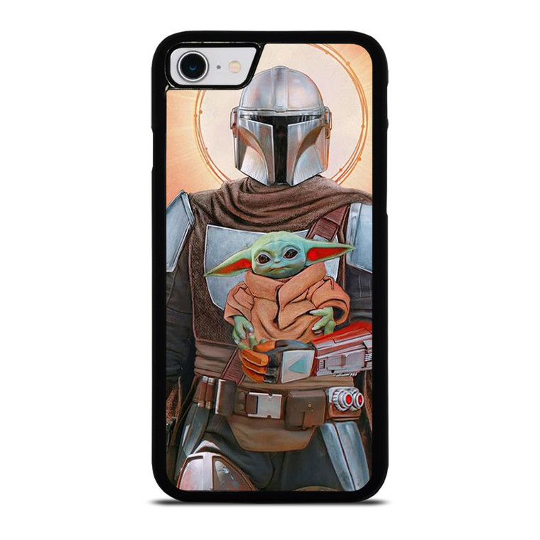 BABY YODA AND THE MANDALORIAN STAR WARS iPhone SE 2022 Case Cover