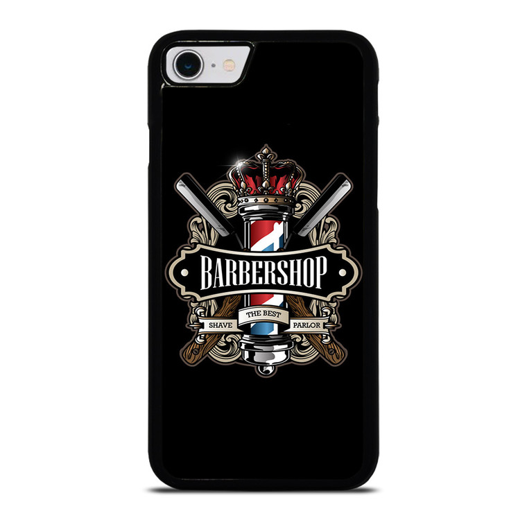 BARBERSHOP POLE HAIR CUT LOGO iPhone SE 2022 Case Cover