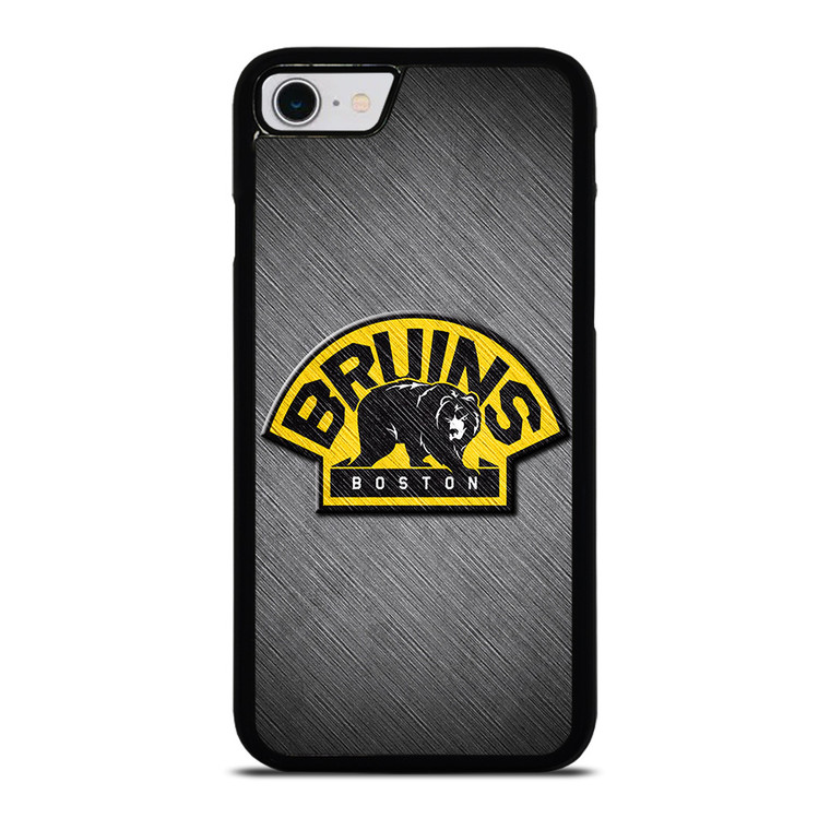 BOSTON BRUINS METAL LOGO iPhone SE 2022 Case Cover