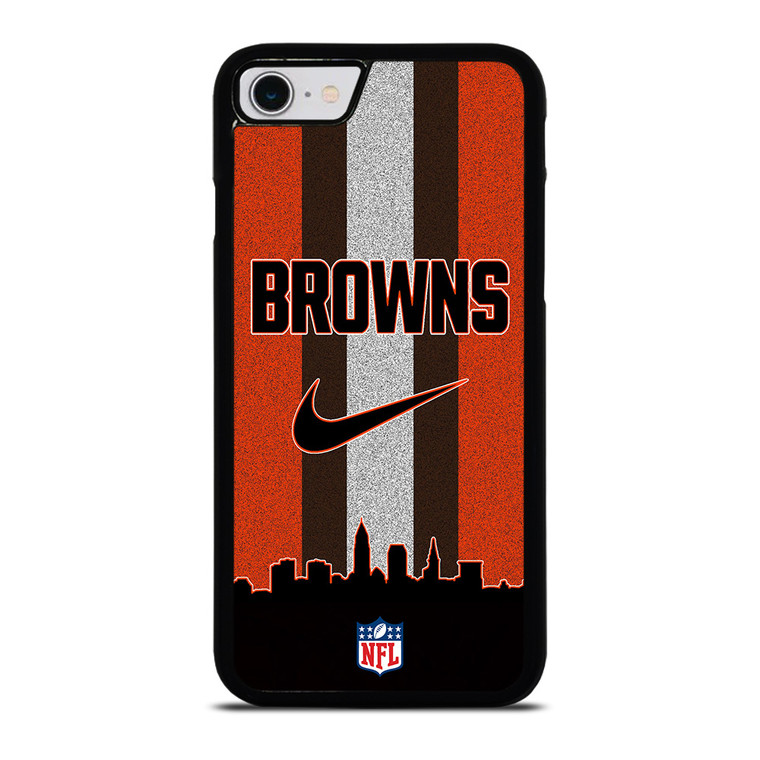 CLEVELAND BROWNS NIKE STRIPE iPhone SE 2022 Case Cover