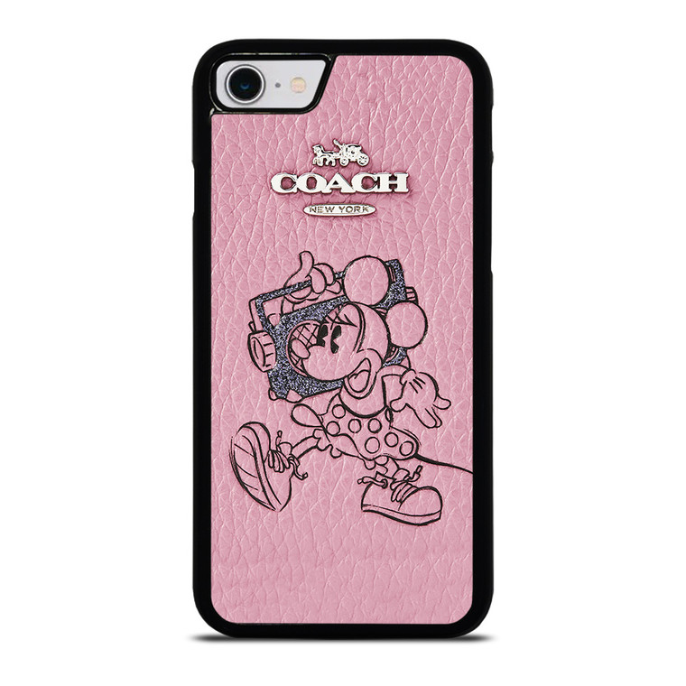 COACH MINNIE MOUSE PINK iPhone SE 2022 Case Cover