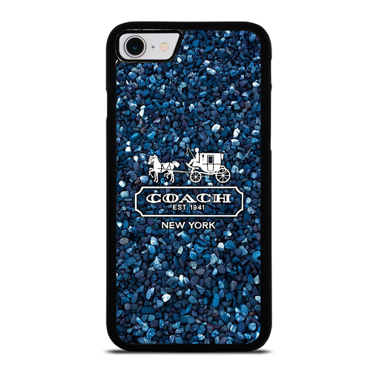 COACH NEW YORK BLUE STONE iPhone SE 2022 Case Cover