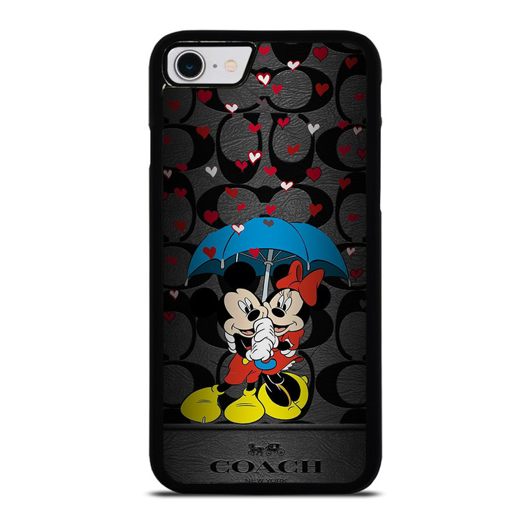 COACH NEW YORK MICKEY MINNIE MOUSE UMBRELLA iPhone SE 2022 Case Cover