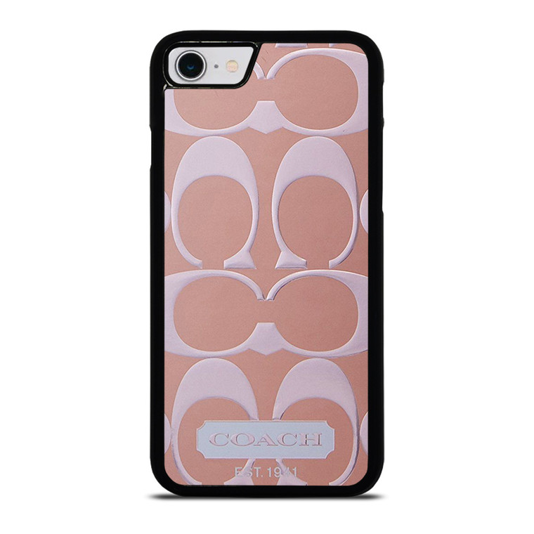 COACH NEW YORK PINK PATTERN iPhone SE 2022 Case Cover COACH NEW YORK PINK PATTERN iPhone SE 2022 Case Cover