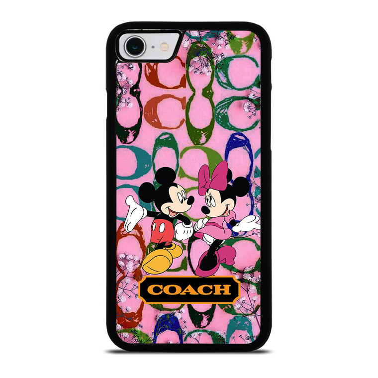 COACH PINK MICKEY MINNIE iPhone SE 2022 Case Cover