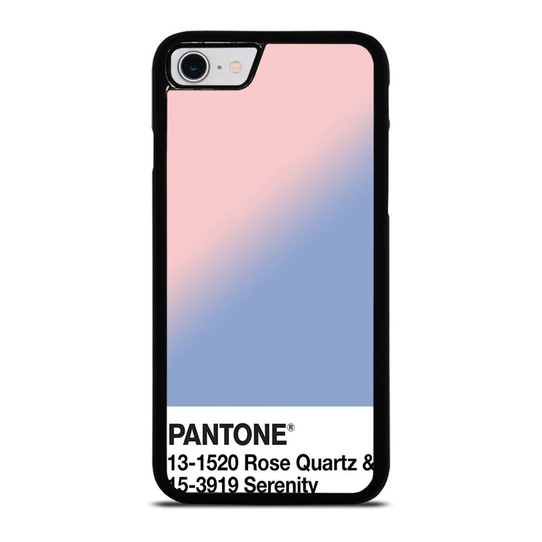 COLOR PANTONE ROSE QUARTZ AND SERENITY iPhone SE 2022 Case Cover