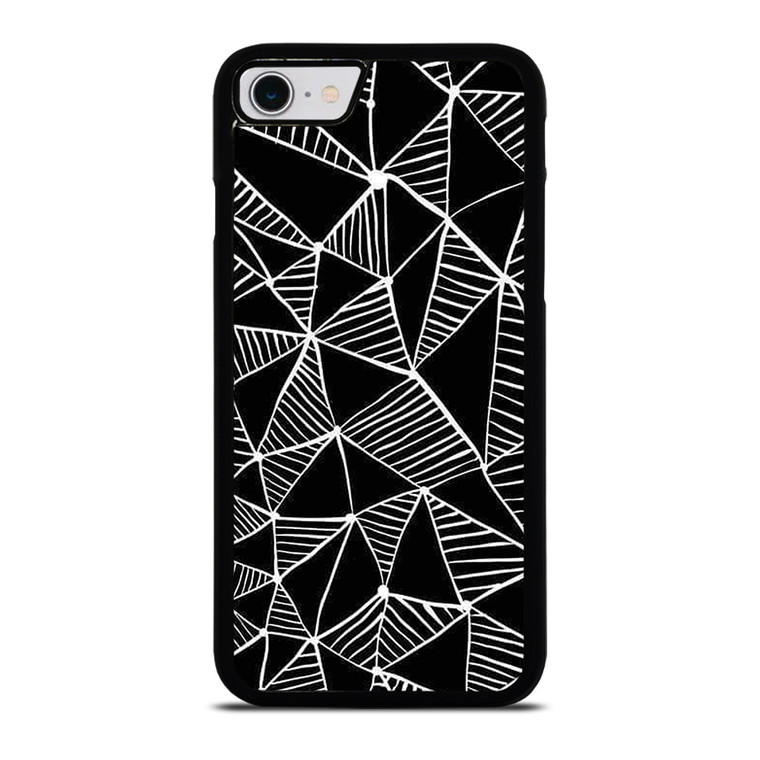 DARK TRIANGLE PATTERN iPhone SE 2022 Case Cover