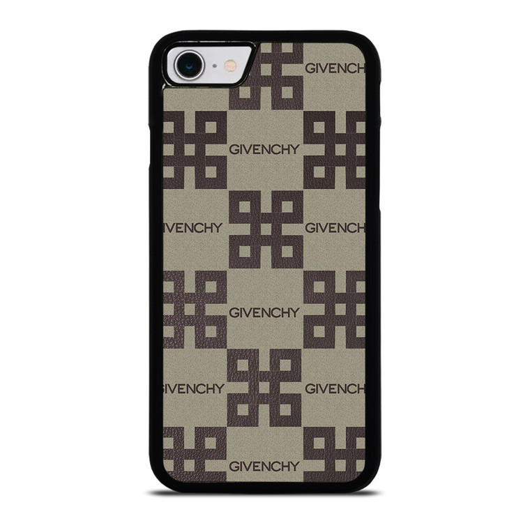GIVENCHY LOGO COLLAGE LEATHER iPhone SE 2022 Case Cover