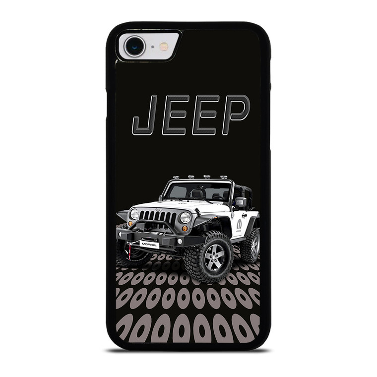 JEEP WHITE CAR iPhone SE 2022 Case Cover