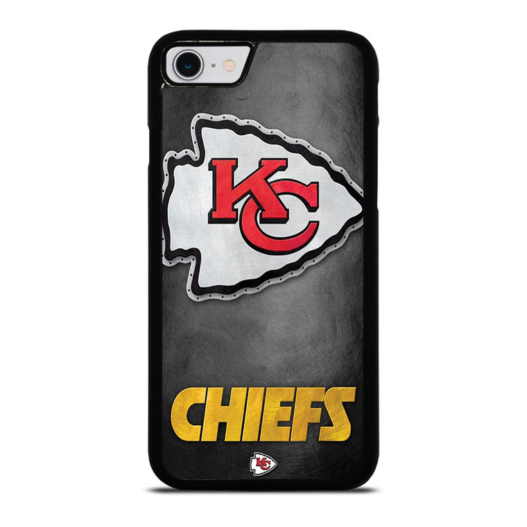 KANSAS CITY CHIEFS METAL LOGO iPhone SE 2022 Case Cover