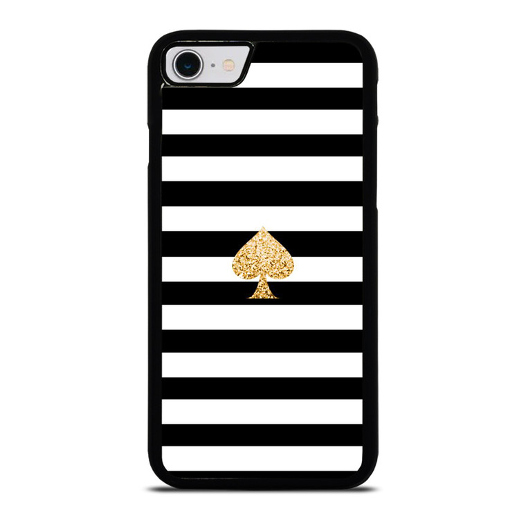 KATE SPADE GOLD AND STRIPES iPhone SE 2022 Case Cover