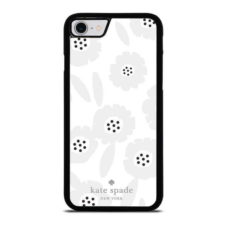 KATE SPADE GREY FLOWER iPhone SE 2022 Case Cover