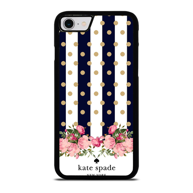 KATE SPADE NEW YORK POLKADOTS FLORAL iPhone SE 2022 Case Cover